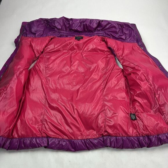Coatology Goose Down Puffer Vest L Magenta Contrast Packable Gorpcore Travel - Picture 11 of 15